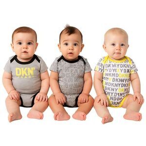 DKNY Jeans T Shirt TOPS T SHONE PIECE Short Sleeve Snap Crotch 0-3 Months Baby
